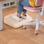 Çalışma Masası Altı Krem Ayak Rampası Ergonomik Masa Altı Ayak Koyma Standı 15cm Yükseklik