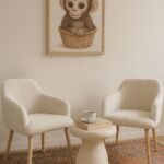 Rota Berjer Beyaz Çay Seti İki Koltuk - Ofis Balkon Cafe Bahçe Salon Mobilyası (Sehpa Dahil Değildir)
