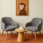 Rota Berjer Gri Çay Seti İki Koltuk - Ofis Balkon Cafe Bahçe Salon Mobilyası (Sehpa Dahil Değildir)
