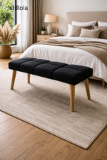 STİLLOLA Gürgen Ahşap Ayaklı Puf Bench - Görsel 5